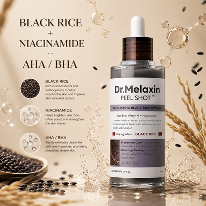 Dr.Melaxin Peel Shot Glow Rice Peeling Ampoule, 80ml